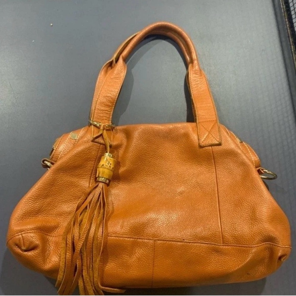 Cuore & Pelle Genuine Tan Leather Shoulder Bag